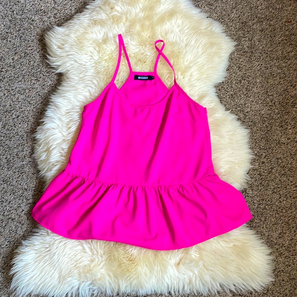 Missguided Hot Pink Tank
